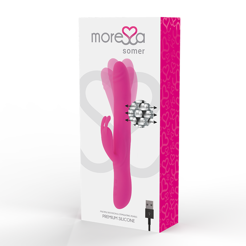 MORESSA - VIBRADOR PREMIUM SOMER COM ROTAO MÚLTIPLA - Sexshoptuga  Sexshoptuga 