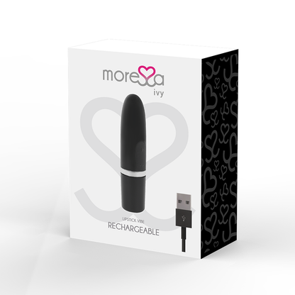 MORESSA - IVY VIBRADOR ESTIMULADOR VIAGEM PRETO - Sexshoptuga 