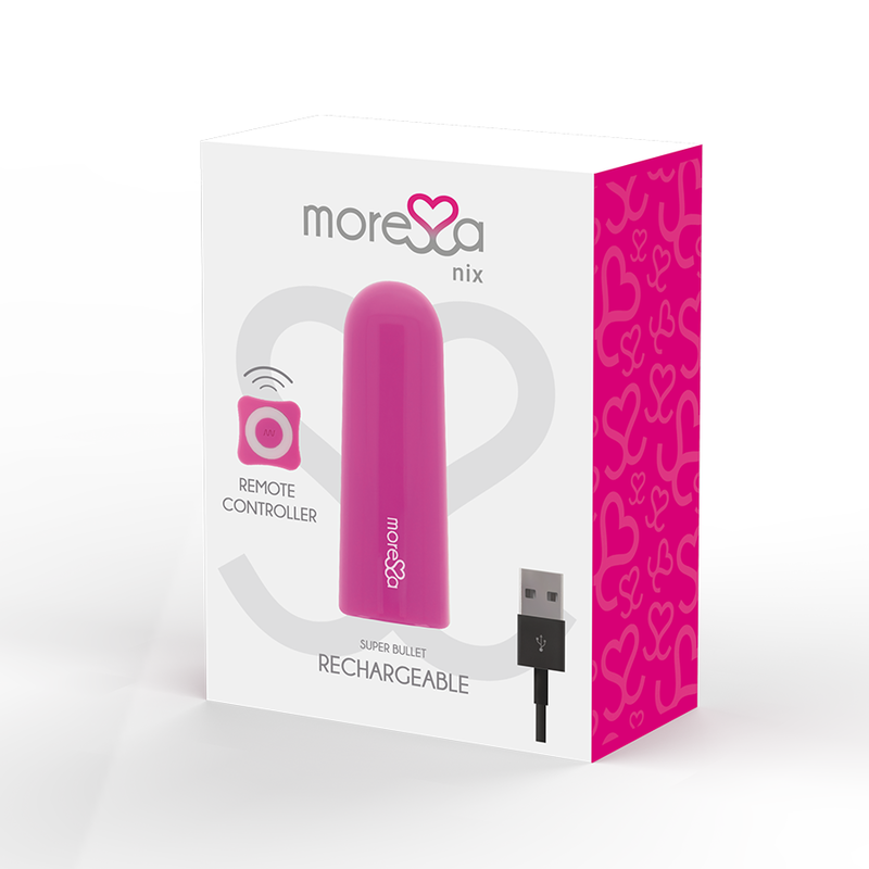 MORESSA - NIX VIBRADOR CONTROLE REMOTO ROSA - Sexshoptuga  Sexshoptuga 