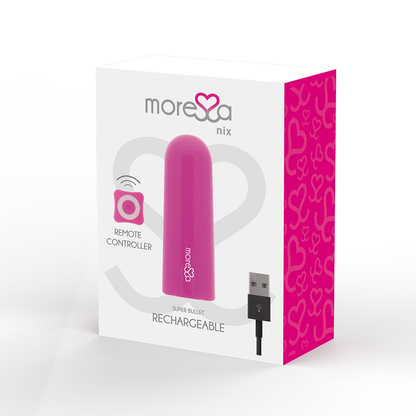 MORESSA - NIX VIBRADOR CONTROLE REMOTO ROSA - Sexshoptuga 