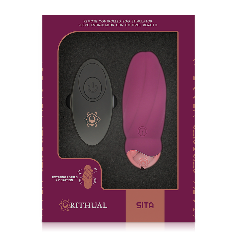 RITHUAL - SITA OVO DE CONTROLE REMOTO ROTAO DE CONTA + VIBRAO - Sexshoptuga 