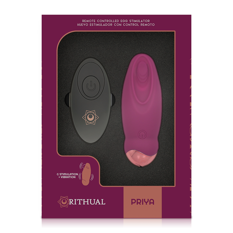 RITHUAL - PRIYA OVO CONTROLE REMOTO G-SPOT + VIBRAO - Sexshoptuga 