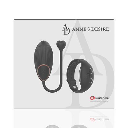 ANNE'S DESIRE - EGG TECNOLOGIA DE CONTROLE REMOTO WATCHME PRETO - Sexshoptuga 