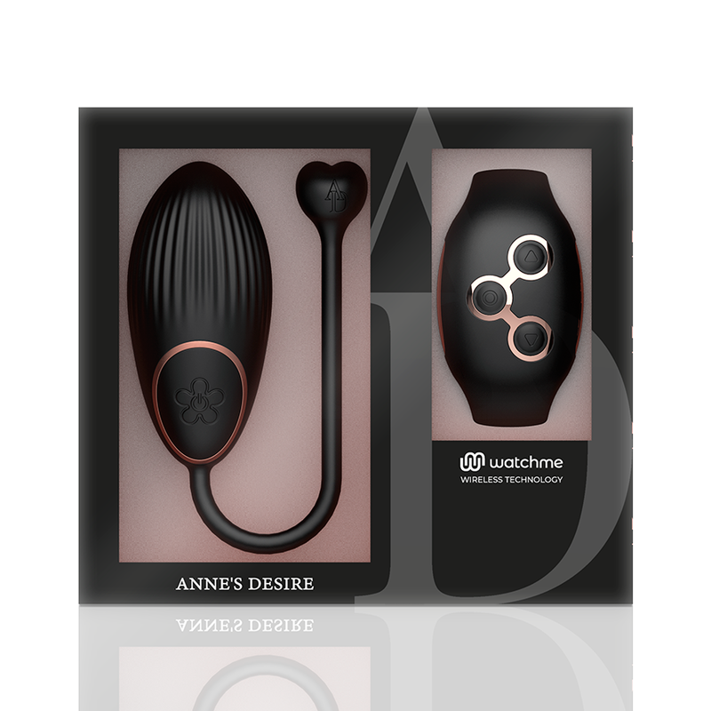 ANNE'S DESIRE - EGG TECNOLOGIA DE CONTROLE REMOTO WATCHME PRETO/OURO - Sexshoptuga  Sexshoptuga 