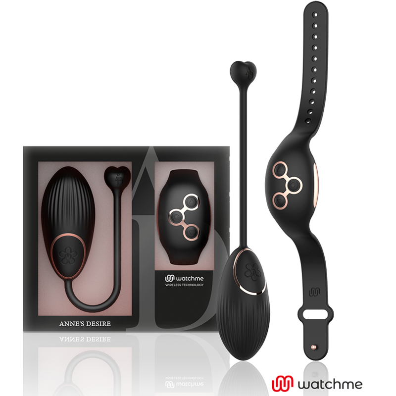 ANNE'S DESIRE - EGG TECNOLOGIA DE CONTROLE REMOTO WATCHME PRETO/OURO - Sexshoptuga  Sexshoptuga 