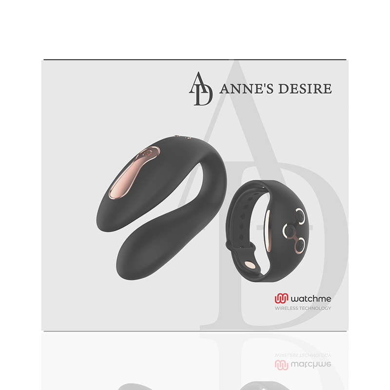 ANNE'S DESIRE - DUAL PLEASURE TECNOLOG A WATCHME PRETO/OURO - Sexshoptuga  Sexshoptuga 