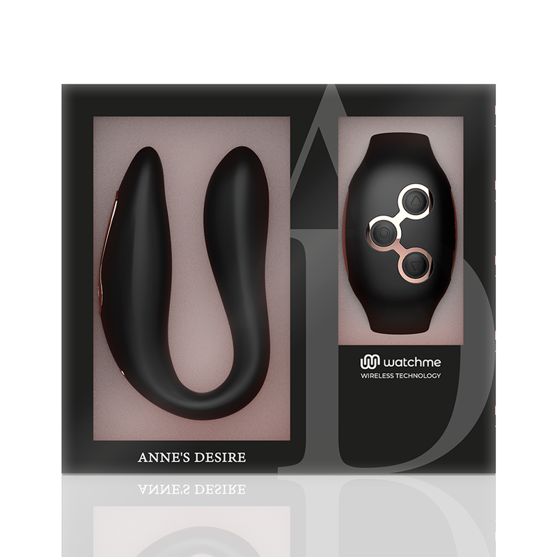 ANNE'S DESIRE - DUAL PLEASURE TECNOLOG A WATCHME PRETO/OURO - Sexshoptuga  Sexshoptuga 