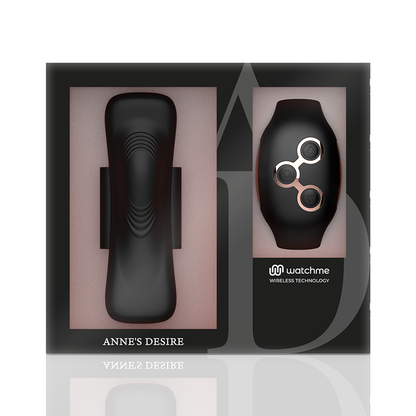 ANNE'S DESIRE - PANTY PLEASURE TECNOLOG A WATCHME PRETO/OURO - Sexshoptuga 