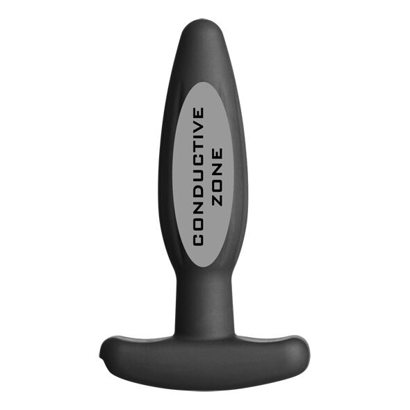 ELECTRASTIM - PLUG ANAL DE SILICONE PRETO ROCKER PEQUENO - Sexshoptuga 