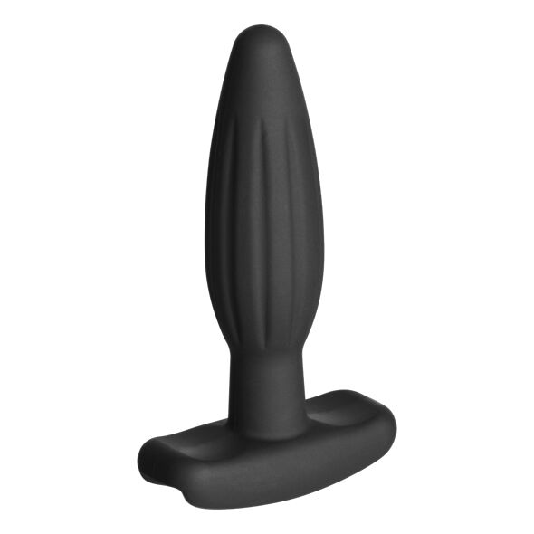 ELECTRASTIM - PLUG ANAL DE SILICONE PRETO ROCKER PEQUENO - Sexshoptuga  Sexshoptuga 