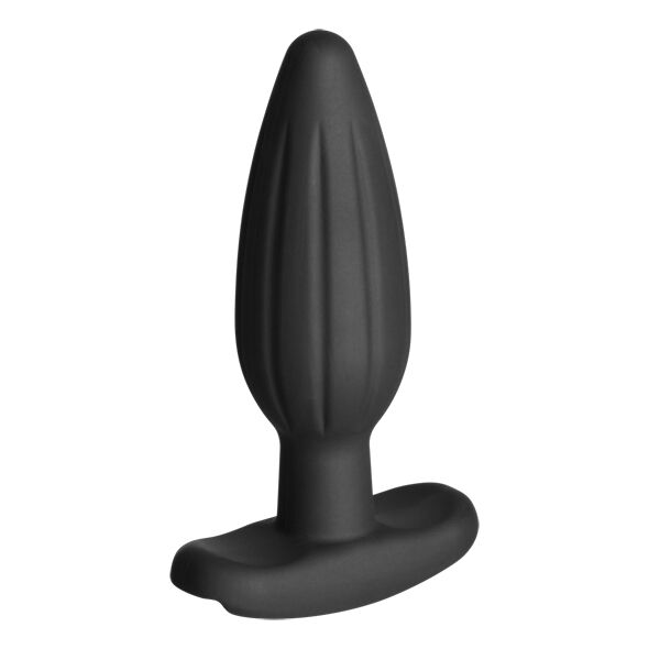 ELECTRASTIM - PLUG ANAL DE SILICONE PRETO ROCKER MÉDIO - Sexshoptuga  Sexshoptuga 