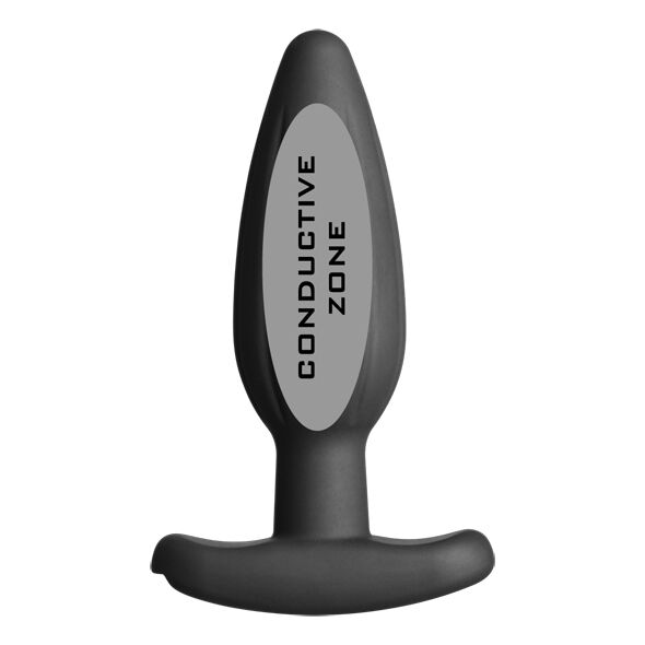 ELECTRASTIM - PLUG ANAL DE SILICONE PRETO ROCKER MÉDIO - Sexshoptuga  Sexshoptuga 