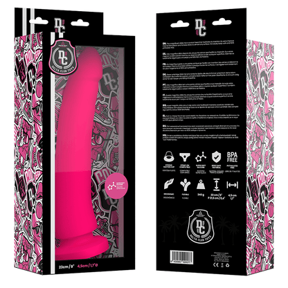 DELTA CLUB - TOYS DILDO MÉDICO DE SILICONE ROSA 23 CM -O- 4.5 CM - Sexshoptuga 