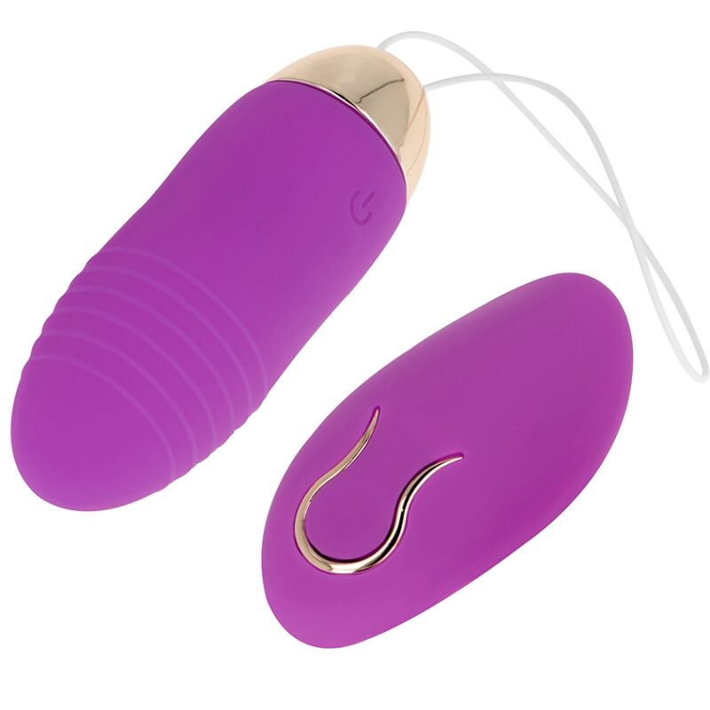 OHMAMA - OVO VIBRANTE COM CONTROLE REMOTO 10 VELOCIDADES ROXO - Sexshoptuga  Sexshoptuga 