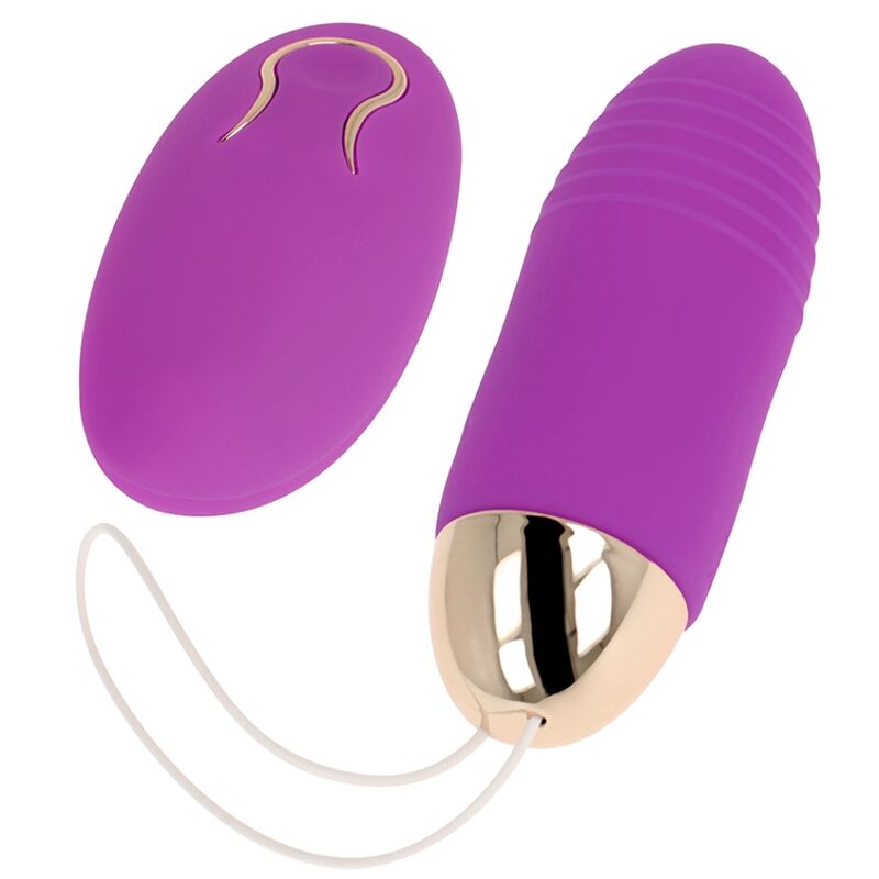 OHMAMA - OVO VIBRANTE COM CONTROLE REMOTO 10 VELOCIDADES ROXO - Sexshoptuga  Sexshoptuga 