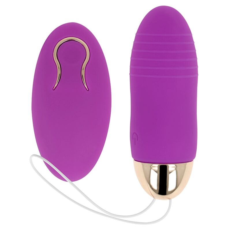 OHMAMA - OVO VIBRANTE COM CONTROLE REMOTO 10 VELOCIDADES ROXO - Sexshoptuga 