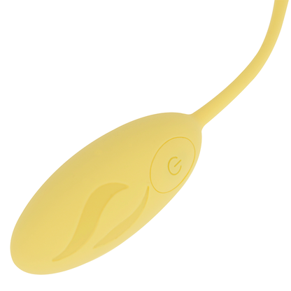 OHMAMA - OVO VIBRANTE TEXTURIZADO 10 MODOS AMARELO - Sexshoptuga 