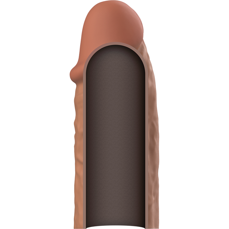 VIRILXL - EXTENSÃO DE PÊNIS DE SILICONE LÍQUIDO V3 MARROM - Sexshoptuga  Sexshoptuga 