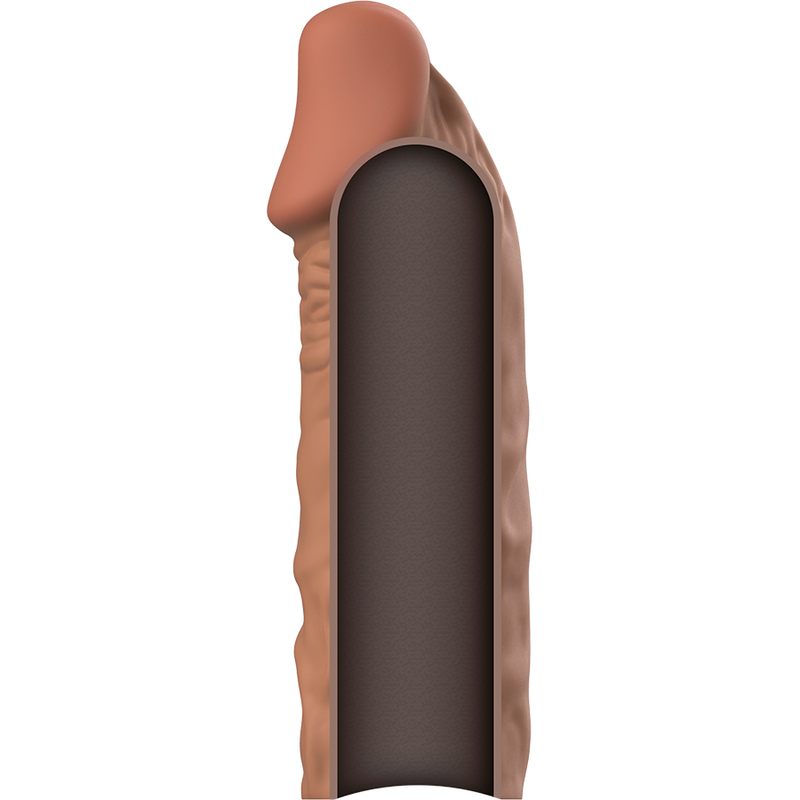 VIRILXL - EXTENSÃO DE PÊNIS DE SILICONE LÍQUIDO V5 MARROM - Sexshoptuga  Sexshoptuga 