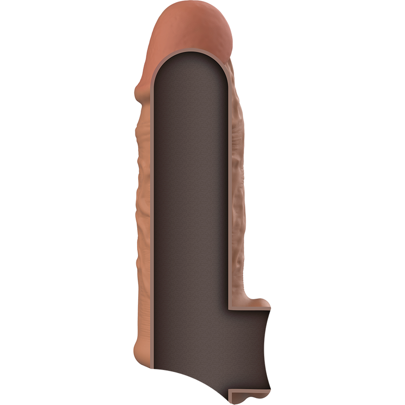 VIRILXL - EXTENSÃO DE PÊNIS DE SILICONE LÍQUIDO V7 MARROM - Sexshoptuga  Sexshoptuga 