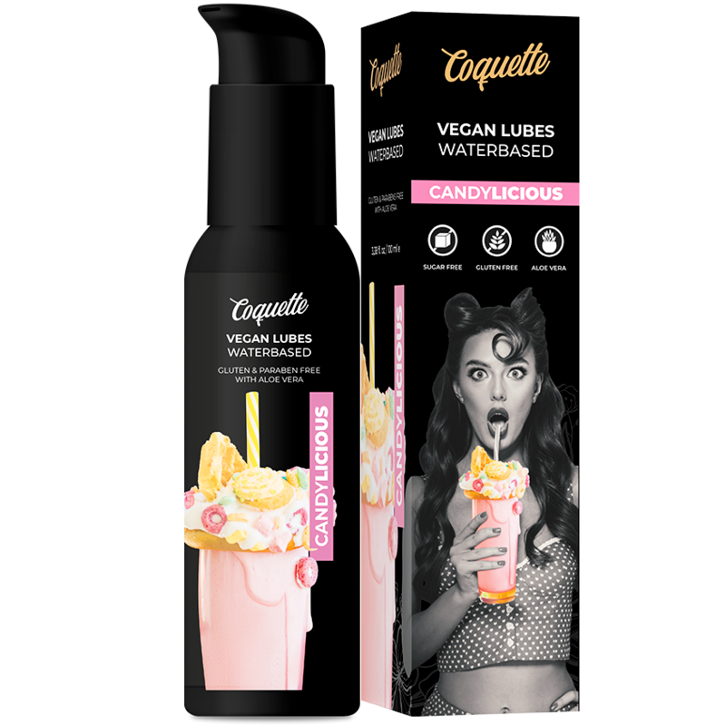 COQUETTE CHIC DESIRE - LUBRIFICANTE VEGANO CANDYLICIOSO PREMIUM EXPERIENCE 100ML - Sexshoptuga  Sexshoptuga 