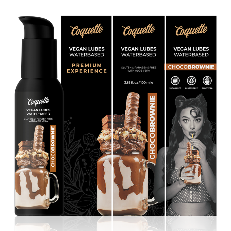 COQUETTE CHIC DESIRE - LUBRIFICANTE PREMIUM EXPERIENCE VEGAN CHOCOBROWNIE 100ML - Sexshoptuga 