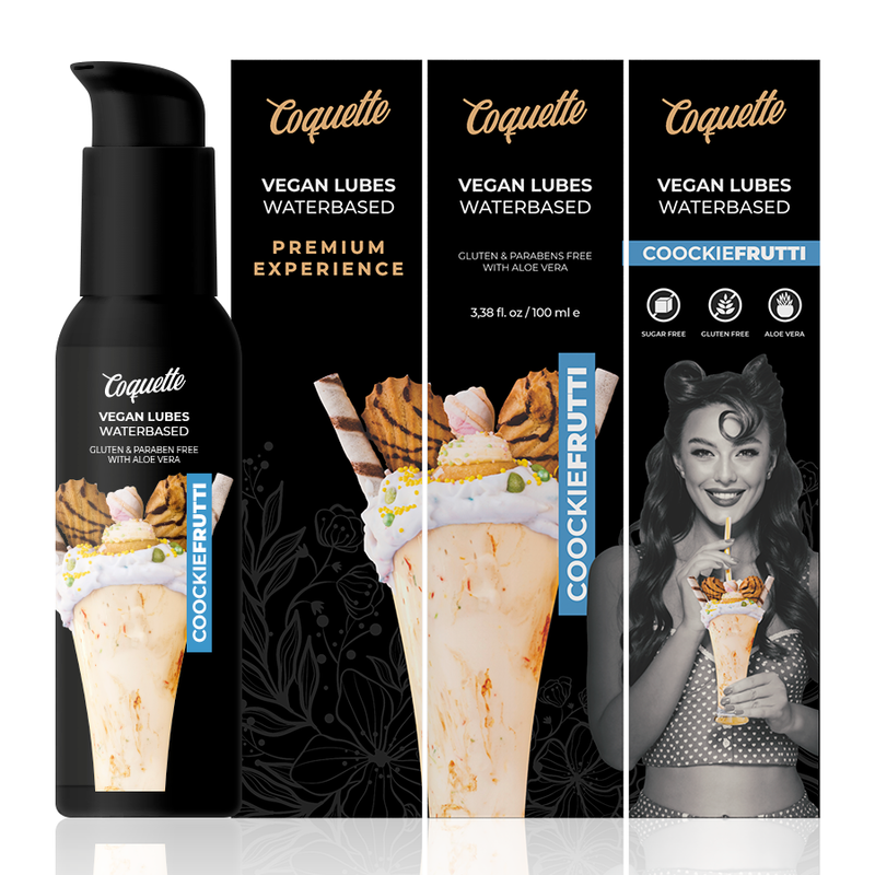 COQUETTE CHIC DESIRE - LUBRIFICANTE VEGANO PREMIUM EXPERIENCE COOKIEFRUTTI 100ML - Sexshoptuga 