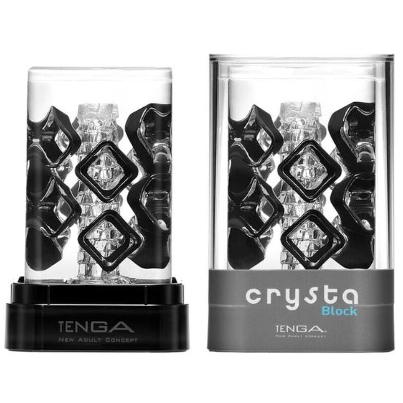 TENGA - MASTURBADOR MASCULINO CRYSTA BLOCK - Sexshoptuga 