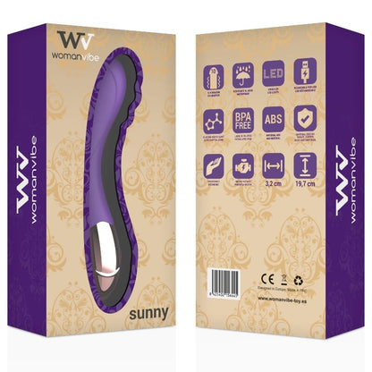 WOMANVIBE - SUNNY SILICONE VIBRADOR RECARREGÁVEL - Sexshoptuga 