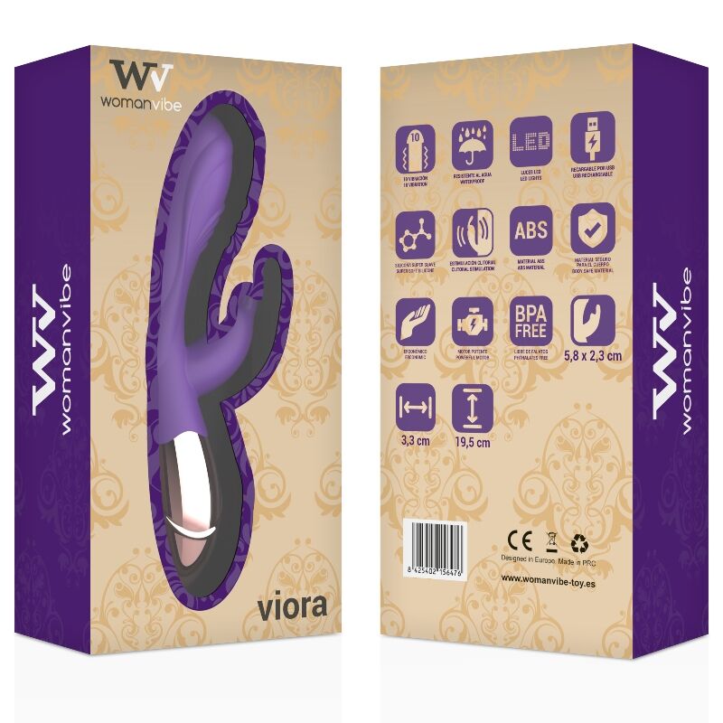 WOMANVIBE - VIORA SILICONE RECARREGÁVEL VIBRADOR - Sexshoptuga 