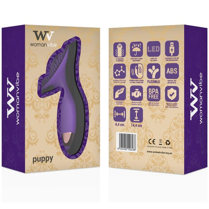 WOMANVIBE - SILICONE RECARREGÁVEL DE ESTIMULADOR DE CACHORRO - Sexshoptuga 