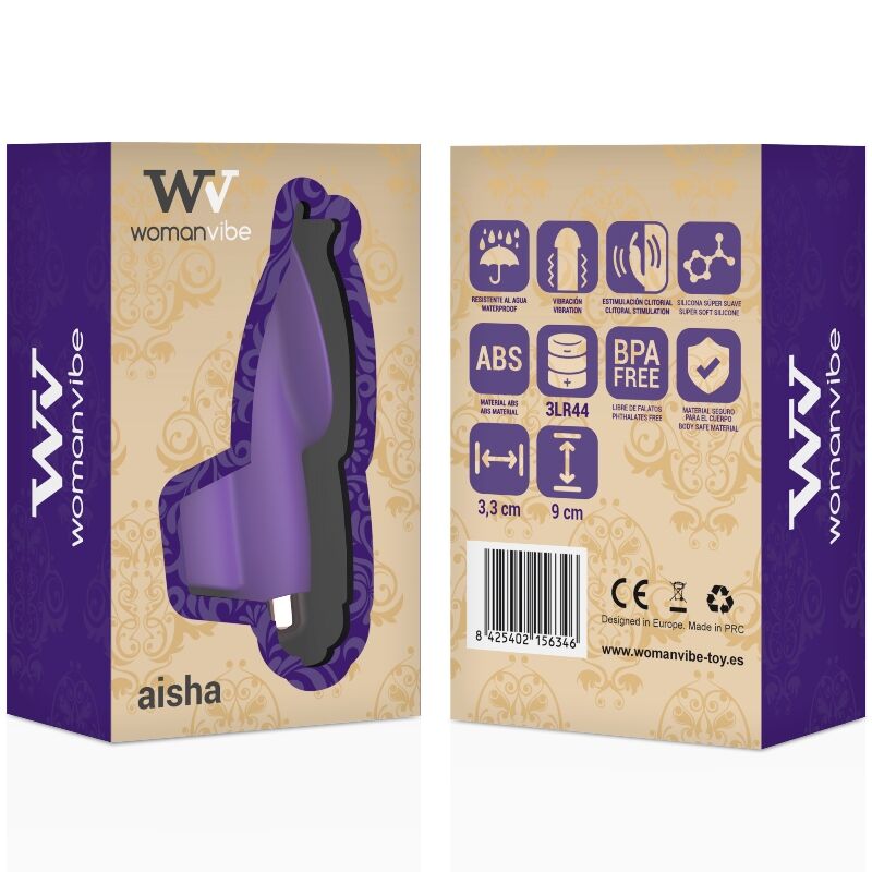 WOMANVIBE - DEDO ESTIMULADOR DE SILICONE AISHA - Sexshoptuga  Sexshoptuga 