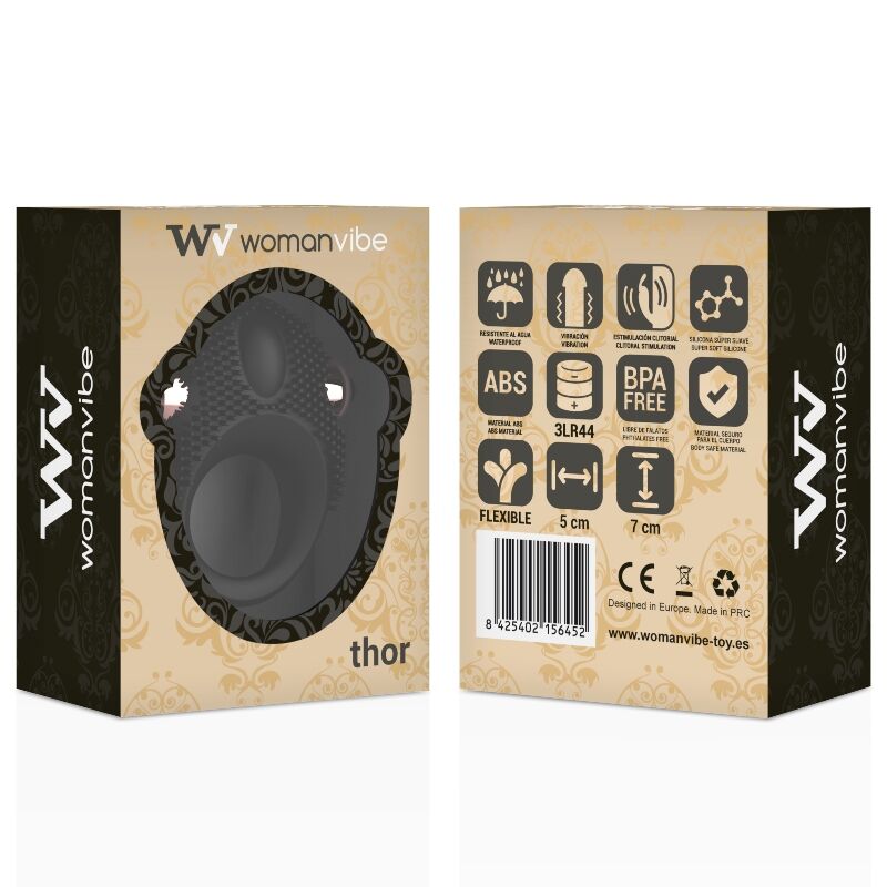 WOMANVIBE - ANEL VIBRADOR DE SILICONE THOR - Sexshoptuga 