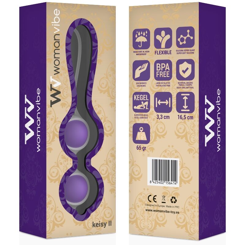 WOMANVIBE - BOLAS DE SILICONE WOMANVIBE KEISY II - Sexshoptuga  Sexshoptuga 