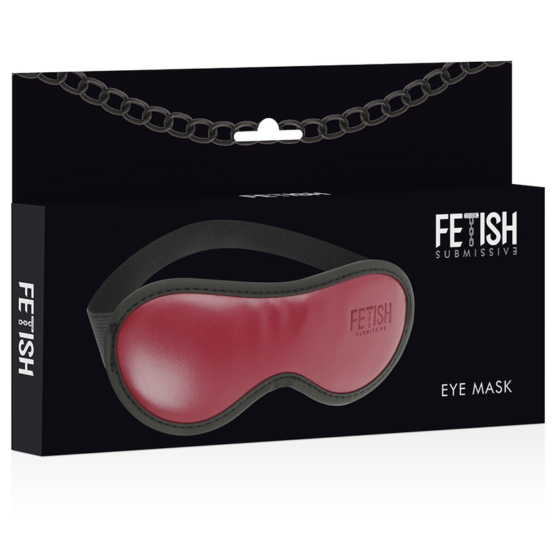 FETISH SUBMISSIVE DARK ROOM - MSCARA DE COURO VEGANO COM FORRO DE NEOPRENE - Sexshoptuga  Sexshoptuga 