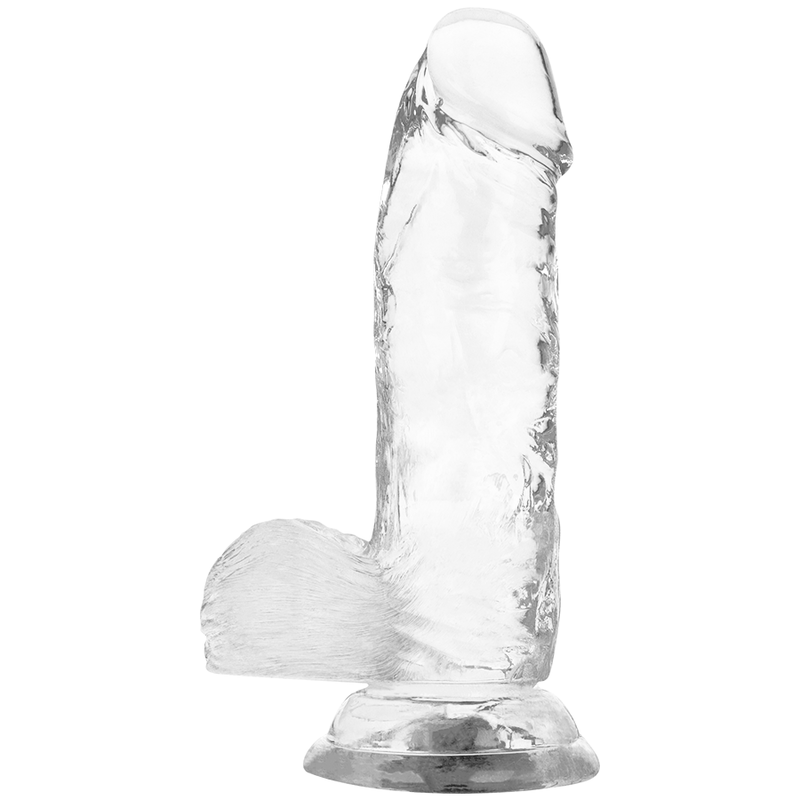 X RAY - ARNÊS SEGURANA + DILDO TRANSPARENTE COM BOLAS 15.5 CM -O- 3.5 CM Sexshoptuga 