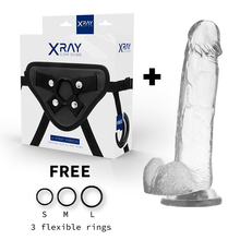 X RAY - ARNÊS + DILDO COM BOLAS 22 CM -O- 4.6 CM Sexshoptuga 