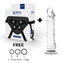 X RAY - ARNÊS + DILDO TRANSPARENTE 21 CM -O- 4 CM Sexshoptuga 