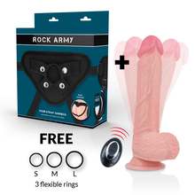 ROCKARMY - ARCOTE + VIBRADOR DE SILICONE LÍQUIDO PREMIUM APACHE CONTROLE REMOTO 20.5 CM -O- 4.62 CM - Sexshoptuga  Sexshoptuga 