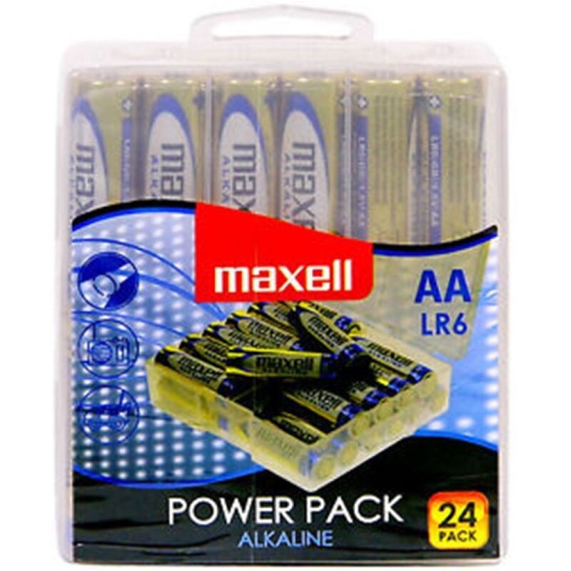 MAXELL - PACOTE DE BATERIA ALCALINA AA LR6 * 24 PILHAS - Sexshoptuga  Sexshoptuga 