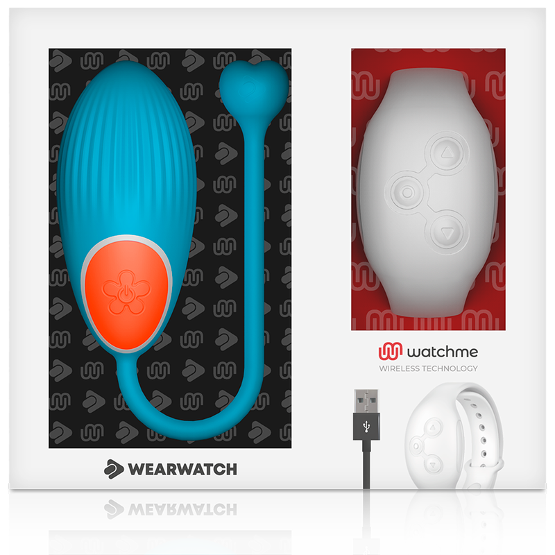 WEARWATCH - TECNOLOGIA WATCHME CONTROLE REMOTO OVO AZUL / NIVEO - Sexshoptuga  Sexshoptuga 