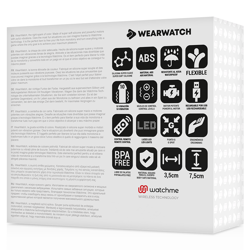 WEARWATCH - TECNOLOGIA WATCHME CONTROLE REMOTO OVO AZUL / JATO - Sexshoptuga  Sexshoptuga 