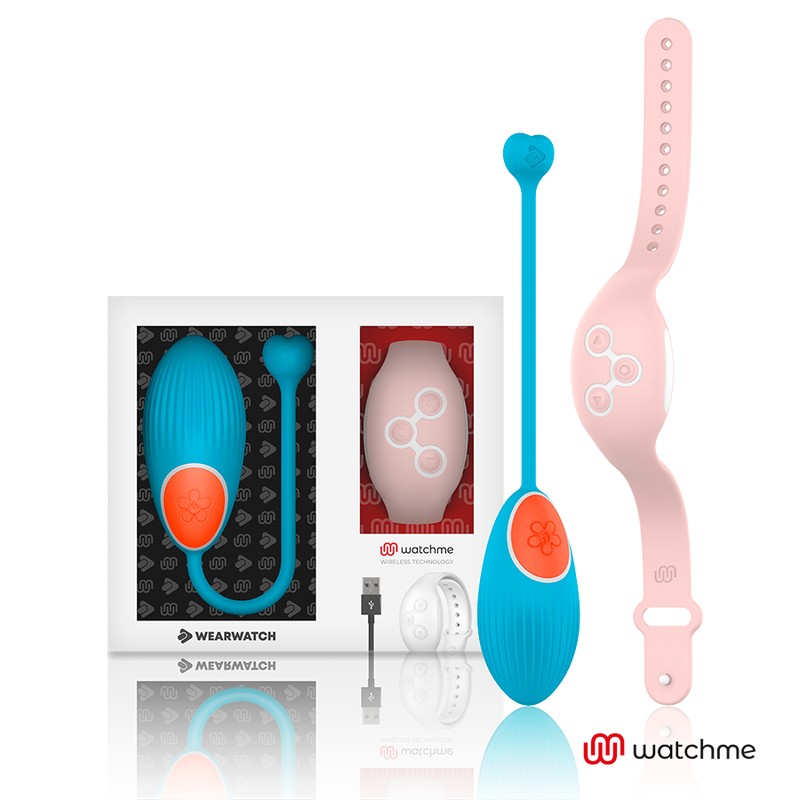 WEARWATCH - TECNOLOGIA WATCHME CONTROLE REMOTO OVO AZUL / ROSA - Sexshoptuga  Sexshoptuga 