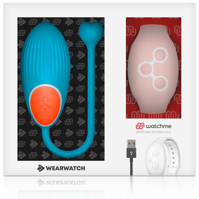 WEARWATCH - TECNOLOGIA WATCHME CONTROLE REMOTO OVO AZUL / ROSA - Sexshoptuga  Sexshoptuga 