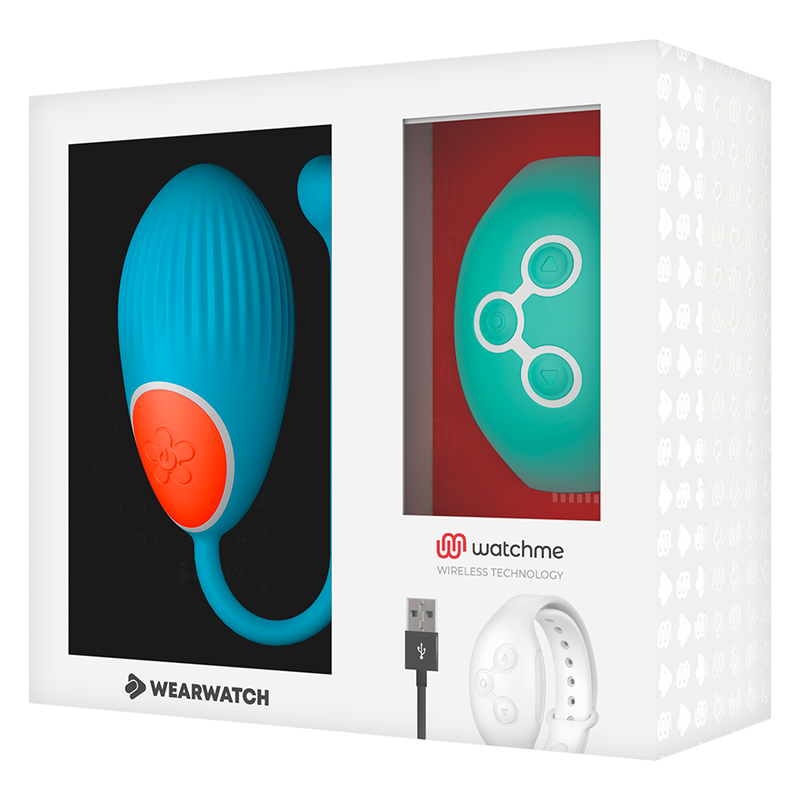 WEARWATCH - TECNOLOGIA WATCHME CONTROLE REMOTO OVO AZUL / AQUAMARINE - Sexshoptuga  Sexshoptuga 