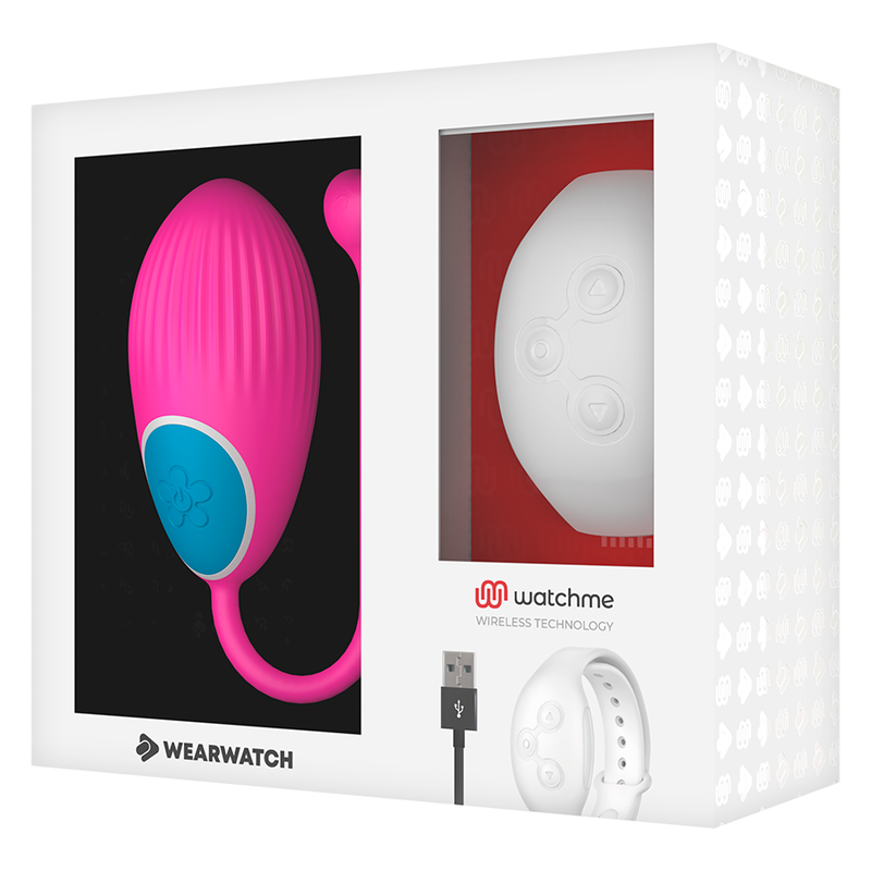 WEARWATCH - TECNOLOGIA WATCHME CONTROLE REMOTO OVO FÚCSIA / NIVEO - Sexshoptuga  Sexshoptuga 