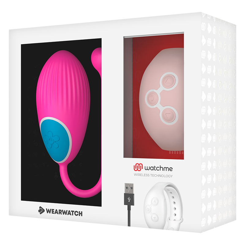 WEARWATCH - TECNOLOGIA WATCHME CONTROLE REMOTO OVO FÚCSIA / ROSA - Sexshoptuga 