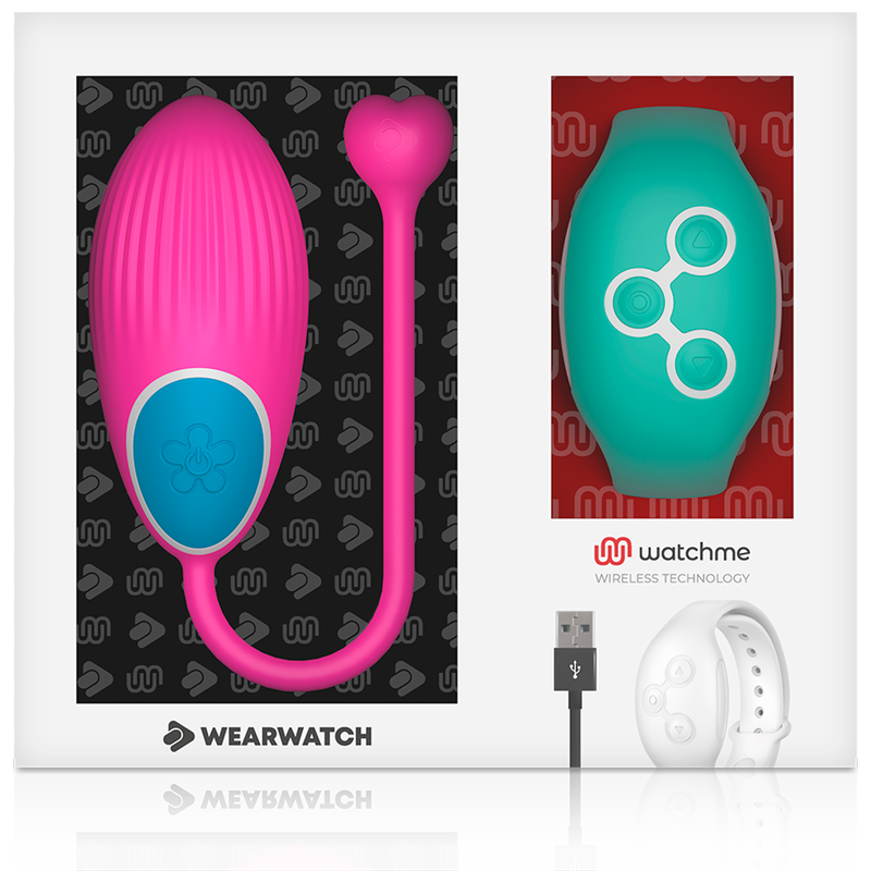 WEARWATCH - TECNOLOGIA WATCHME CONTROLE REMOTO OVO FÚCSIA / ÁGUA DO MAR - Sexshoptuga  Sexshoptuga 