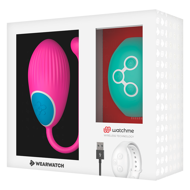 WEARWATCH - TECNOLOGIA WATCHME CONTROLE REMOTO OVO FÚCSIA / ÁGUA DO MAR - Sexshoptuga  Sexshoptuga 