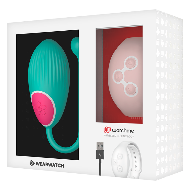 WEARWATCH - TECNOLOGIA WATCHME CONTROLE REMOTO OVO ÁGUA DO MAR / ROSA - Sexshoptuga  Sexshoptuga 